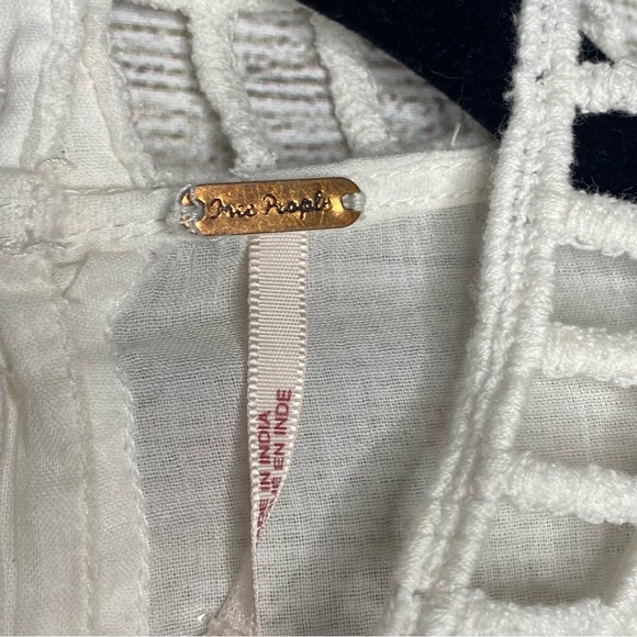 NEW Free People Heart of Gold White Embellished Top - Picture 8 of 10